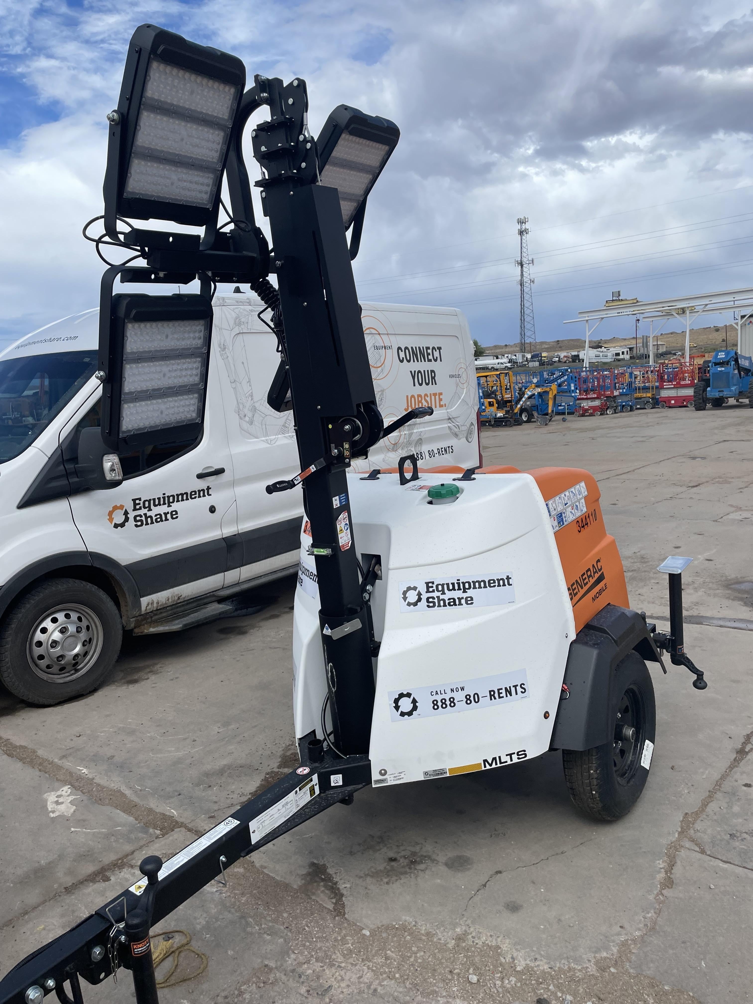 2023 Generac MLT2 Diesel, Flex Switch 120V Input, Powerzone Controller, (4) 320W LED Lights, 4kW Generator, 39.9 Gal Fuel Tank, 2" Ball, T3