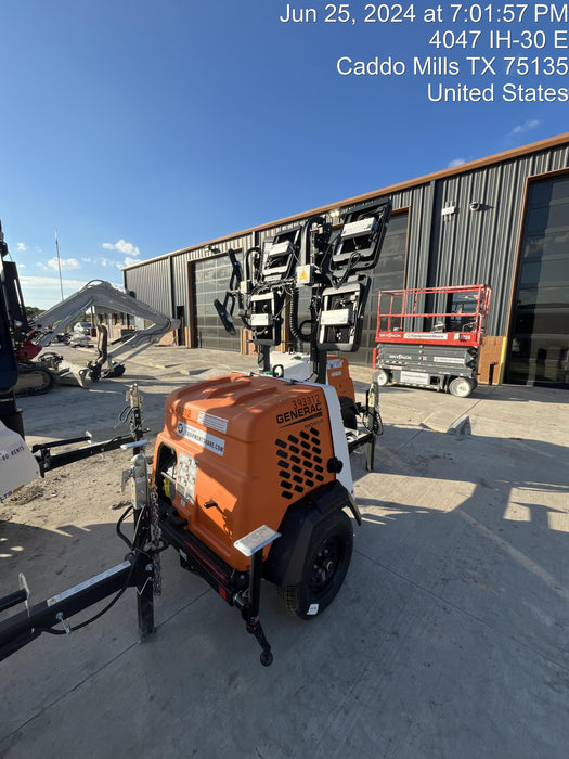 2024 Generac MLT2 Diesel, Flex Switch 120V Input, Powerzone Controller, 
(4) 320W LED Lights, 4kW Generator, 39.9 Gal Fuel Tank, 2" Ball, T3