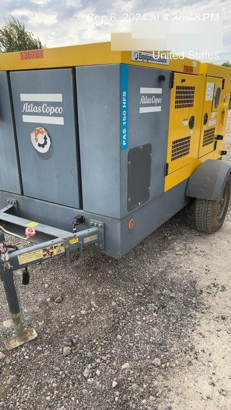2021 ATLAS COPCO PAS 150 HF CS Enclosed