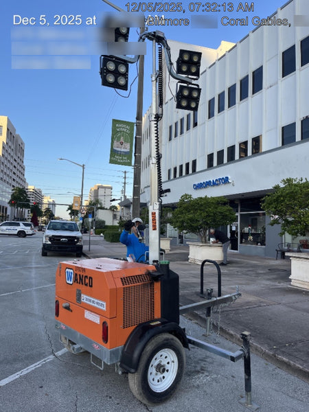 2023 Wanco WLTT-4MM4K Diesel, Deep Sea Controller, Shore Power Plug, Auto Start, (4) 350W LED Floodlights, 4kW Generator, 60 Gal Fuel Tank, 2" Ball, T3