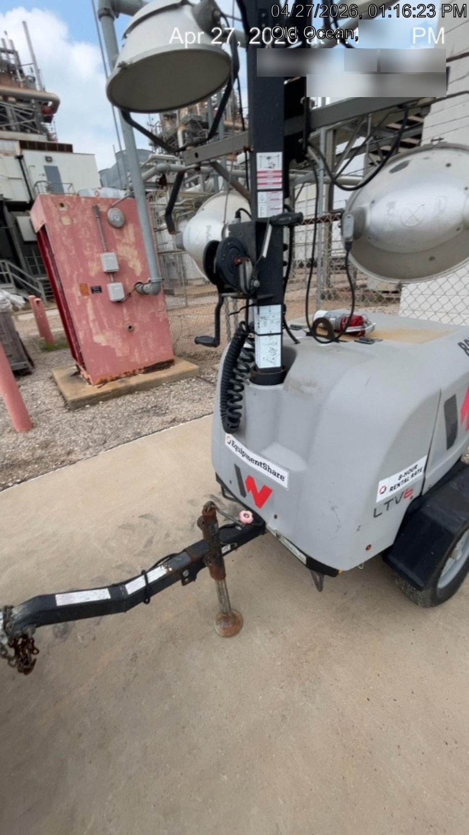 2018 Wacker Neuson LTV6L-MH Wacker Neuson LTV6L Towable Light Tower