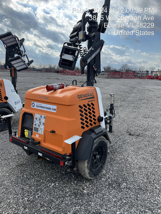2023 Generac MLT2 Diesel, Flex Switch 120V Input, Powerzone Controller, (4) 320W LED Lights, 4kW Generator, 39.9 Gal Fuel Tank, 2" Ball, T3