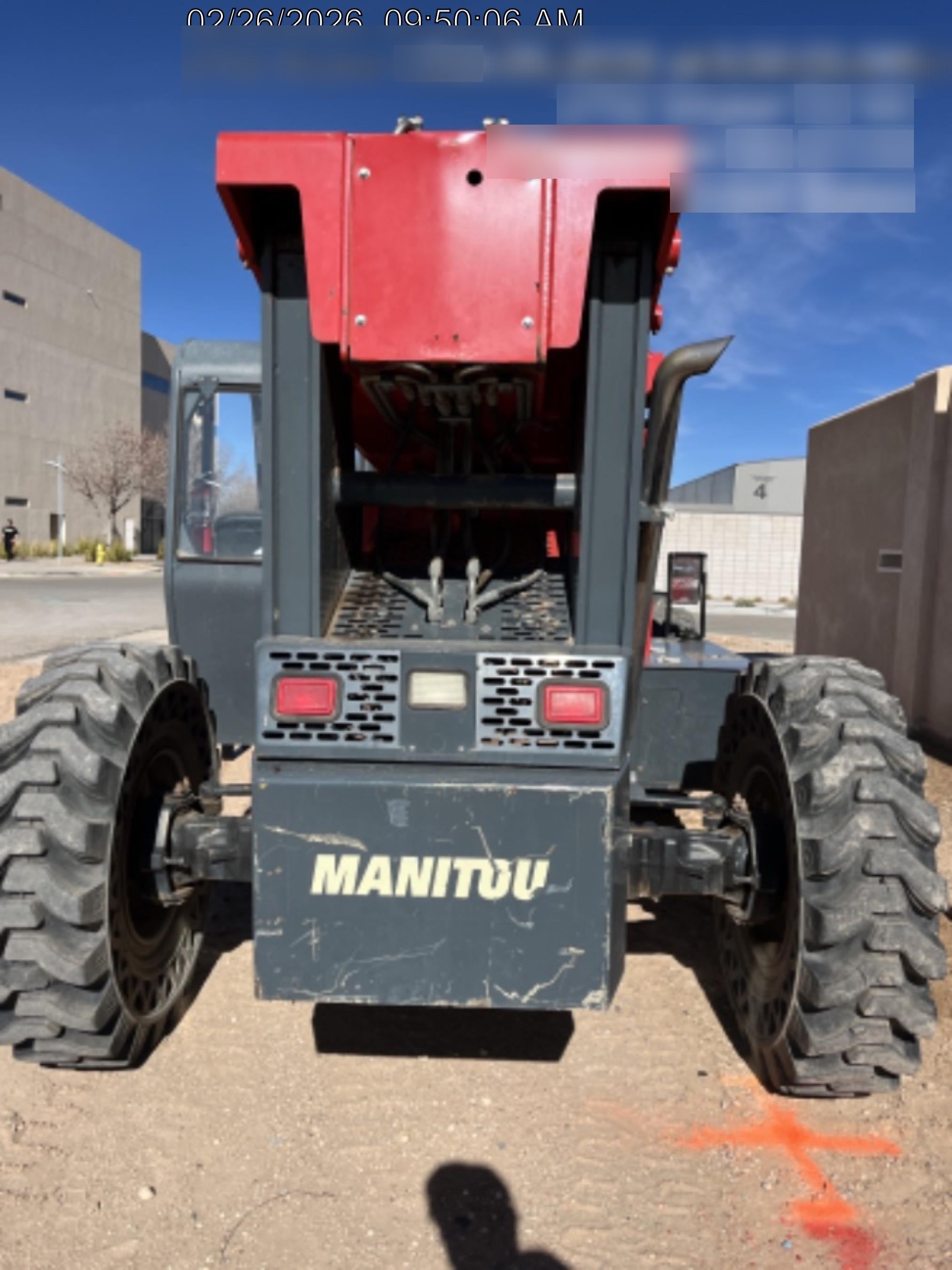 2019 Manitou MTA10055 MTA10055 - 120 HP T4, Canopy, Worklights/Strobe, Beacon, 66" Carriage, 60" Forks, Solid Tires, Lift Hook, Aux Hydraulics