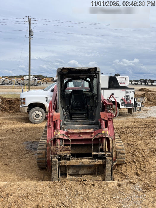 2019 Takeuchi TL12V2C Cab/Heat/Air w/Auxiliary Hydraulics, 2 Speed, Hydraulic QC 80" Tooth Bucket, 48" Pallet Forks