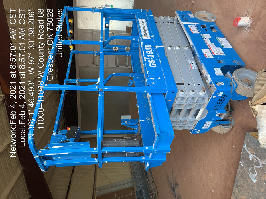 2020 Genie GS-1930 Solid Non Marking Tires, Beacon, Folding rails with half height swing gate