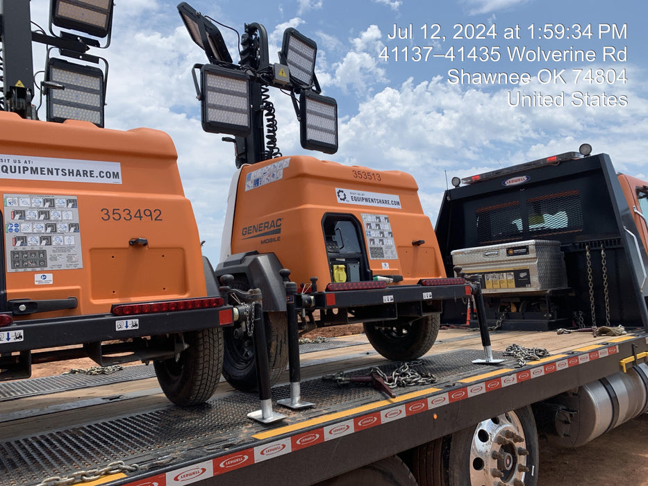 2023 Generac MLT2 Diesel, Flex Switch 120V Input, Powerzone Controller, (4) 320W LED Lights, 4kW Generator, 39.9 Gal Fuel Tank, 2" Ball, T3