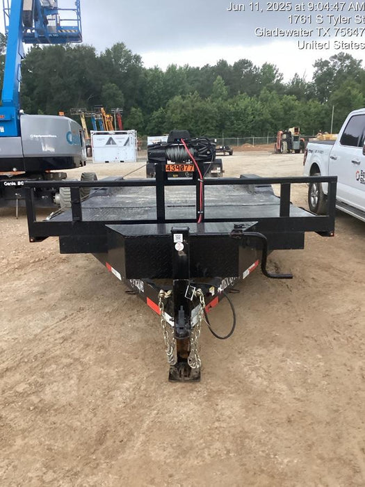 2024 TEXAS PRIDE TRAILERS 21' Lowboy Gravity Tilt Bed 14K Bumper Pull Trailer