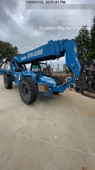 2018 Genie GTH-1056 Genie GTH-1056 w/Open ROPS, FF Tires, Work Light/Beacon, 60" Carriage and Forks