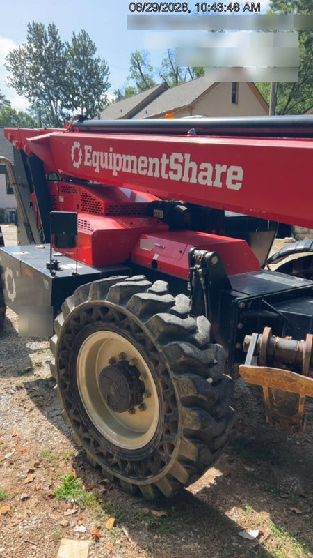 2020 Manitou MTA10055 Canopy, 120 HP, Solid Tires, Work Lights, Lift Hook, Auxiliary Hydraulics w/66" Carriage and 60" Forks