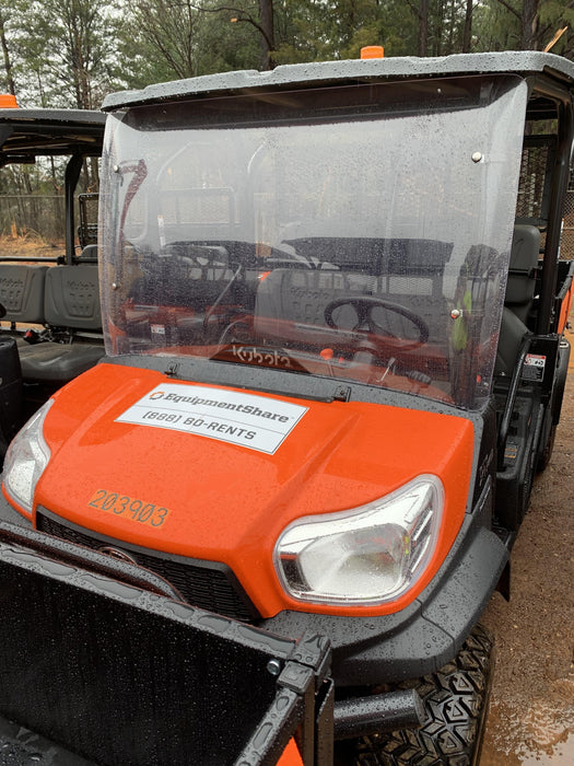 2022 Kubota RTV-X1140W-H Plastic Canopy, Windshield Acrylic Clear, LED Strobe Light, Wire Harness Kit, Back up Alarm