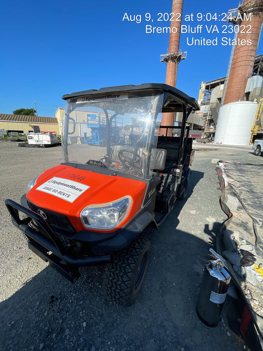 2021 Kubota RTV-X1140W-H Plastic Canopy, Windshield Acrylic Clear, LED Strobe Light, Wire Harness Kit, Back up Alarm