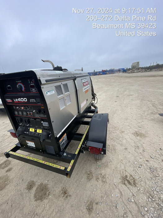 2024 Lincoln Electric LE400 Kubota V1505, Trlr, Cable Rack, Light Kit, ES Decals, T3