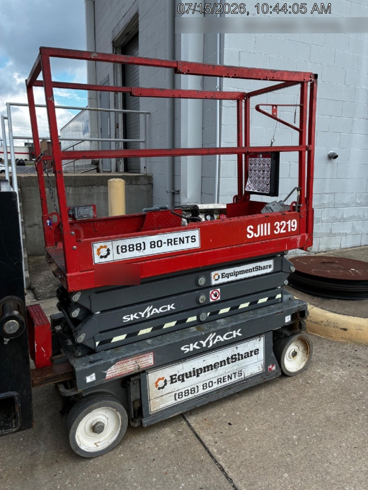 2019 Skyjack SJIII-3219 Standard Options, Trojan Batteries