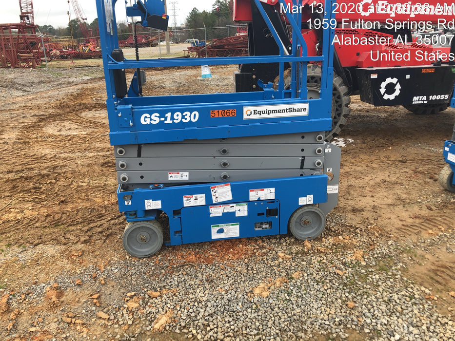 2019 Genie GS-1930 Fixed Rails with Chain Entry