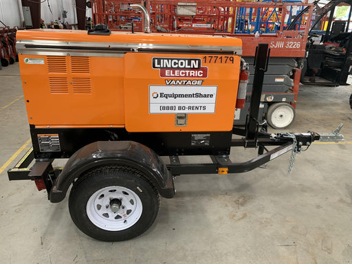 2021 Lincoln Electric Vantage 322 Vantage 322 Ready Pak 3 w/ Decals, ORANGE (includes trailer, cable rack, fender light kit) NO Telematics