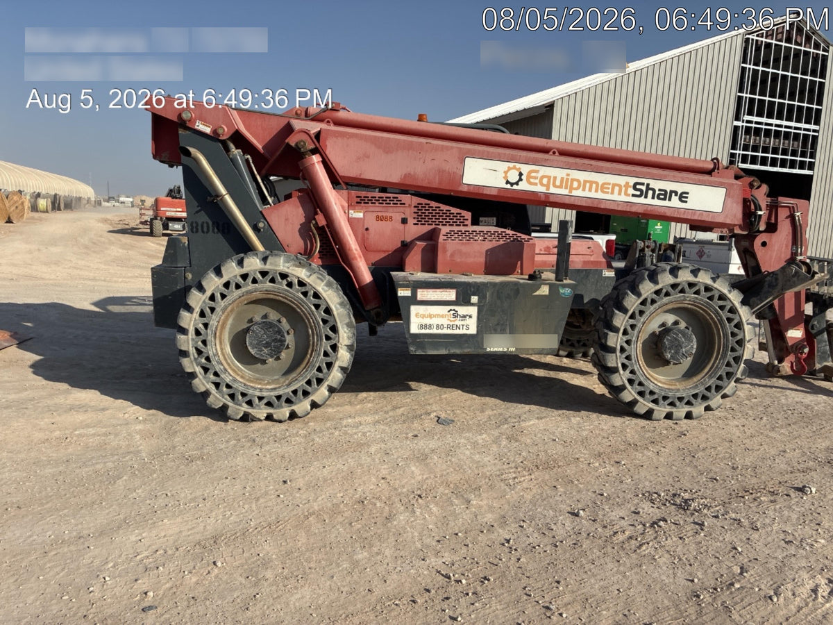 2018 Manitou MTA10055 Manitou MTA 10055 w/Open ROPS, Work Lights/Strobe, Aux Hyd, Solid Tires, Lift Hook, 66" Carriage, 60" Forks