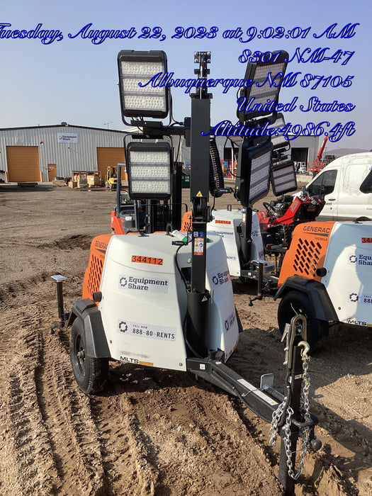 2023 Generac MLT2 Diesel, Flex Switch 120V Input, Powerzone Controller, (4) 320W LED Lights, 4kW Generator, 39.9 Gal Fuel Tank, 2" Ball, T3