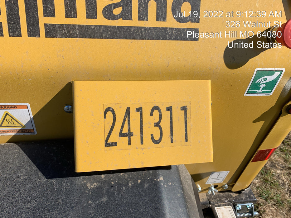 2022 Allmand NLV3GR (4) LED Light Fixture 350W, 23' Vertical Mast, 3kW Prime, Towable, Deep Sea L401, Leveling Jacks, Yanmar T4F 5.8hp