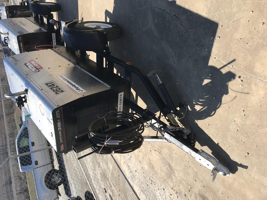 2019 Lincoln Electric Vantage 322 Lincoln Vantage 322 Welder w/Trailer, Light Kit, Cable Rack