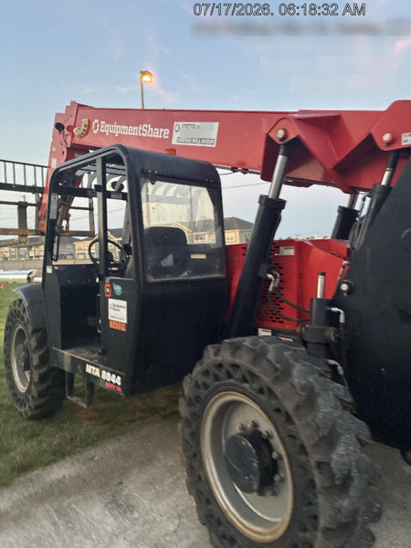 2019 Manitou MTA8044 74hp T4F, Open ROPS, Cab and Boom LED work lights, Auxiliary Hydraulics, Solid Tires, Amber strobe, Lift Hook 66" Carriage, 60" Forks