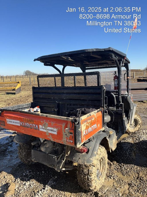 2020 Kubota RTV-X1140W-H 4wd Utility Cart, 4 Seat, Diesel, LED Strobe, Windshield Tempered Glass, Plastic Canopy, Wire Harness Kit, Backup Alarm