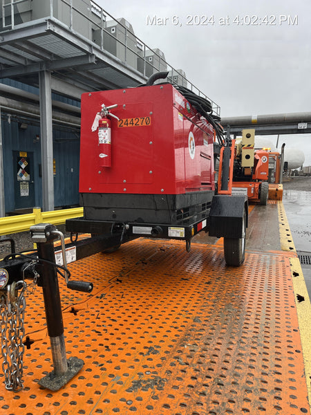 2022 Shindaiwa DGW400MDL Kubota D902 Engine, 23 HP, Dual Op Welder, Wire, Arc, Droop Stick, Tig, and CC Stick Functionality, Simulphase, 3 Phase and 1 Phase Gen Output, Single Axle NB Trlr, Slr Trckl Chrg 12V 12W, Fire Ext
