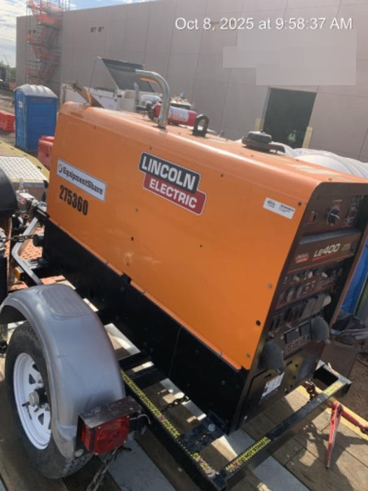 2022 Lincoln Electric LE400 Kubota V1505, Trlr, Cable Rack, Light Kit, ES Decals, T3