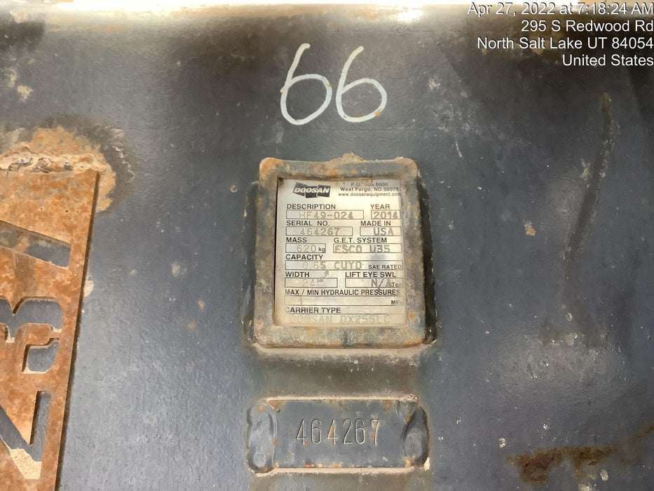 2020 DOOSAN 24" Bucket-Doosan