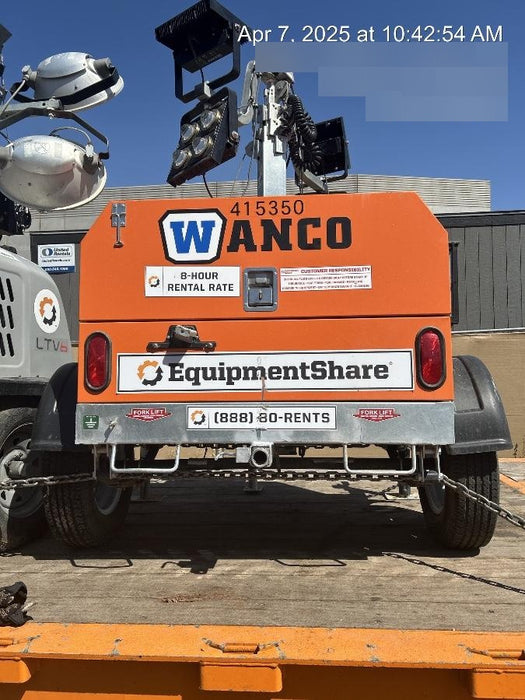 2024 Wanco WLTT-4MM4K Diesel, Deep Sea Controller, Shore Power Plug, Auto Start, (4) 350W LED Floodlights, 4kW Generator, 60 Gal Fuel Tank, 2" Ball, T3