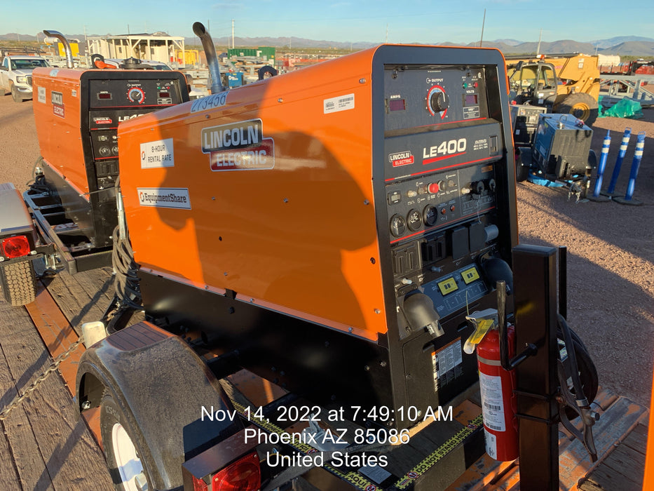 2022 Lincoln Electric LE400 Kubota V1505, Trlr, Cable Rack, Light Kit, ES Decals, T3