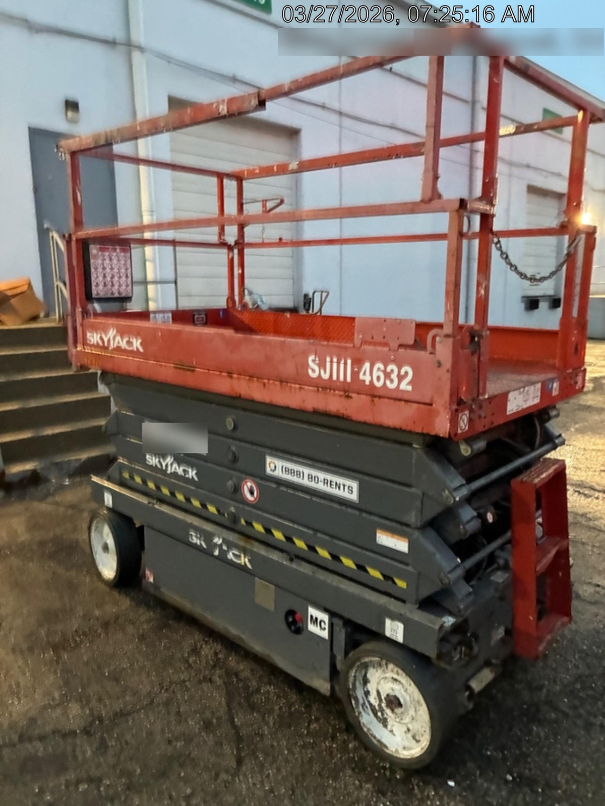 2018 Skyjack SJIII-4632 Standard Rental Specs