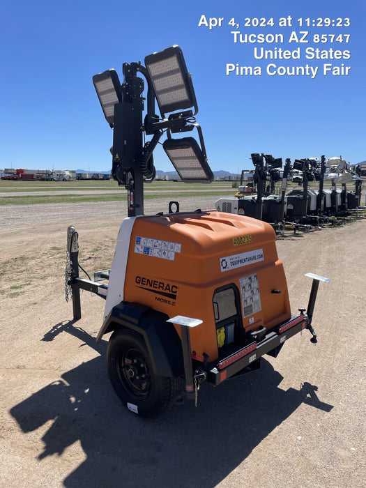 2024 Generac MLT2 Diesel, Flex Switch 120V Input, Powerzone Controller, 
(4) 320W LED Lights, 4kW Generator, 39.9 Gal Fuel Tank, 2" Ball, T3