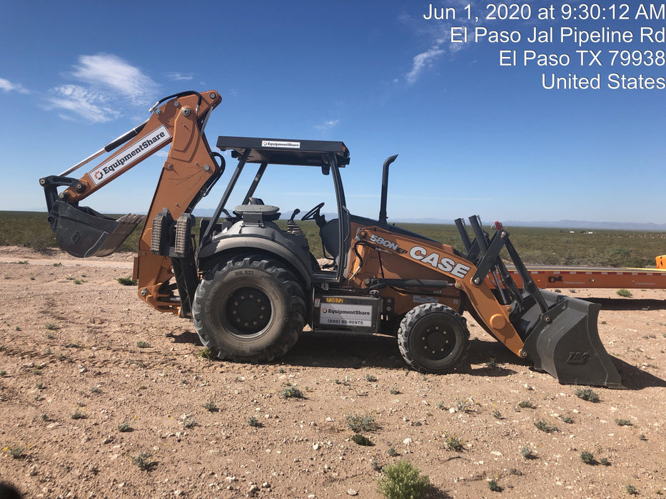 2020 Case 580N EP Canopy, 4WD, Standard Stick, Pilot Controls, 1 Way Hydraulics, Ride Control, TAG Manual QC