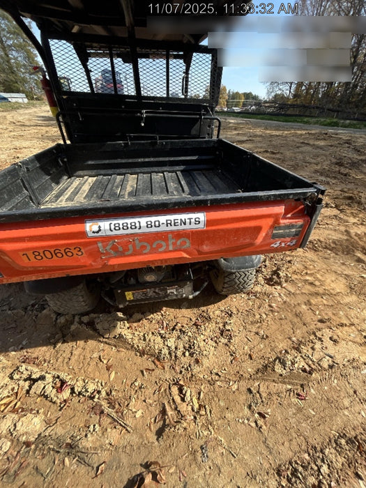 2021 Kubota RTV-X1140W-H Plastic Canopy, Windshield Acrylic Clear, LED Strobe Light, Wire Harness Kit, Back up Alarm
