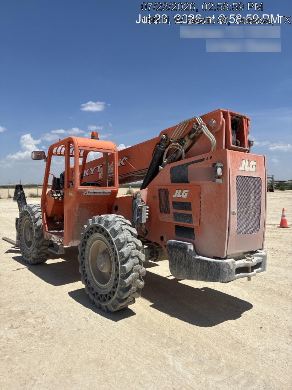 2018 Skytrak 10054 Skytrak 10054 10K Telehandler w/Open ROPS Solid Tires, LED Work Lights, Rotating Beacon, 60" Carriage/60" Forks