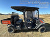 2022 Kubota RTV-X1140W-H Plastic Canopy, Windshield Acrylic Clear, LED Strobe Light, Wire Harness Kit, Back up Alarm