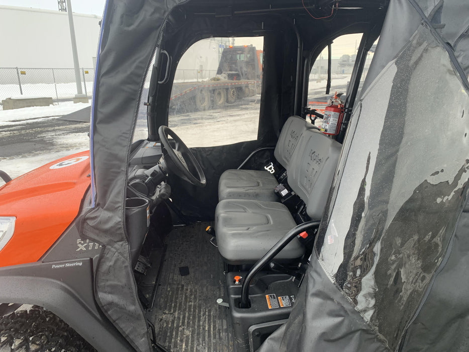 2022 Kubota RTV-X1140W-H Plastic Canopy, Windshield Acrylic Clear, LED Strobe Light, Wire Harness Kit, Back up Alarm