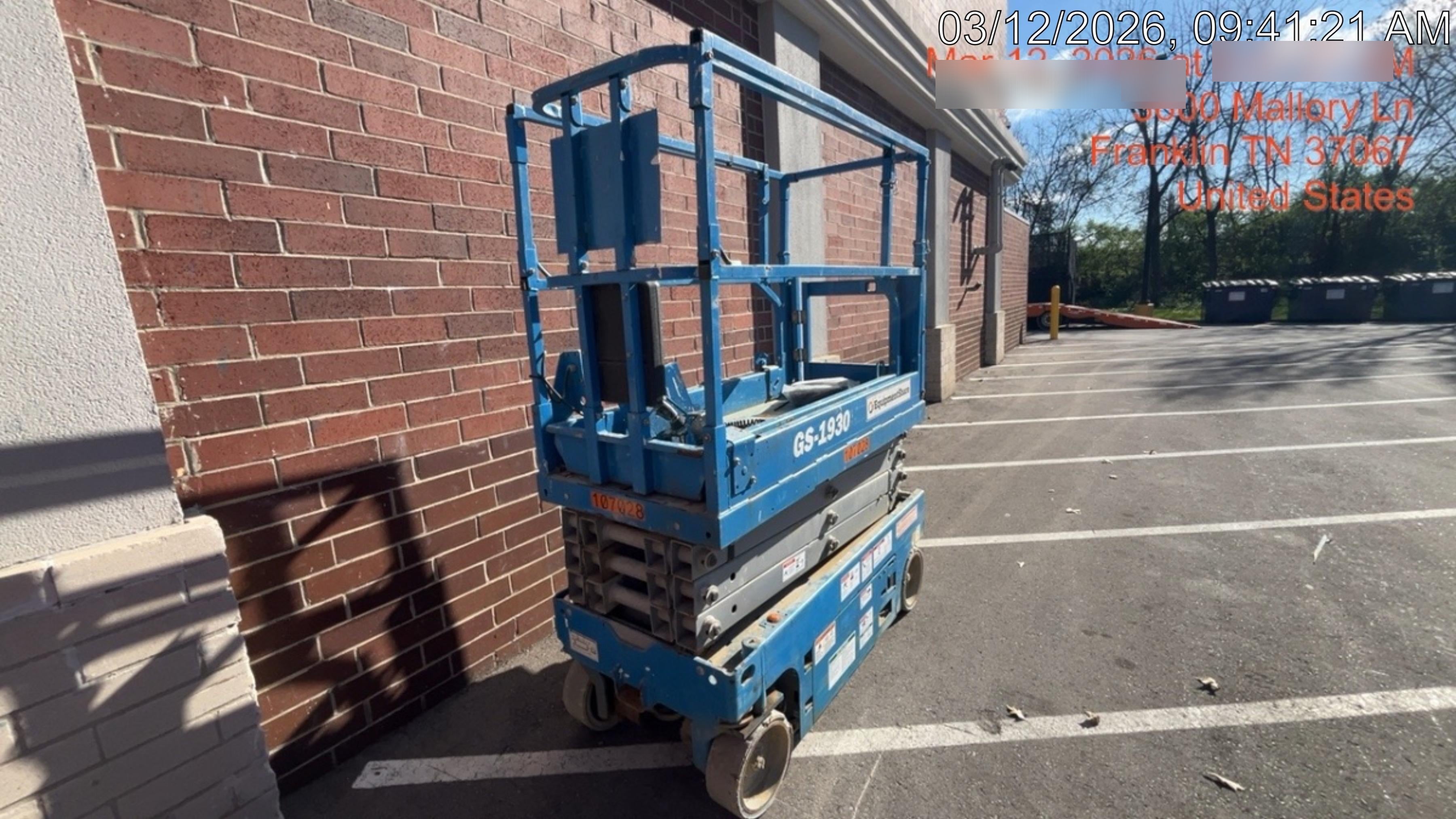 2020 Genie GS-1930 Solid Non Marking Tires, Beacon, Folding rails with half height swing gate