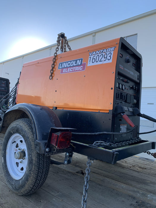 2021 Lincoln Electric Vantage 322 Vantage 322 Ready Pak 3 w/ Decals, ORANGE (includes trailer, cable rack, fender light kit) NO Telematics