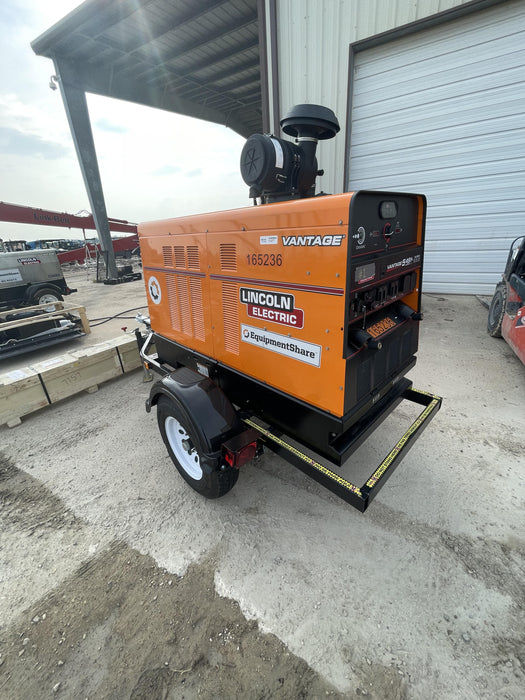 2021 Lincoln Electric Vantage 549X Ready Pak 3, ORANGE (includes trailer, cable rack, fender light kit)