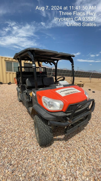 2022 Kubota RTV-X1140W-H Plastic Canopy, Windshield Acrylic Clear, LED Strobe Light, Wire Harness Kit, Back up Alarm