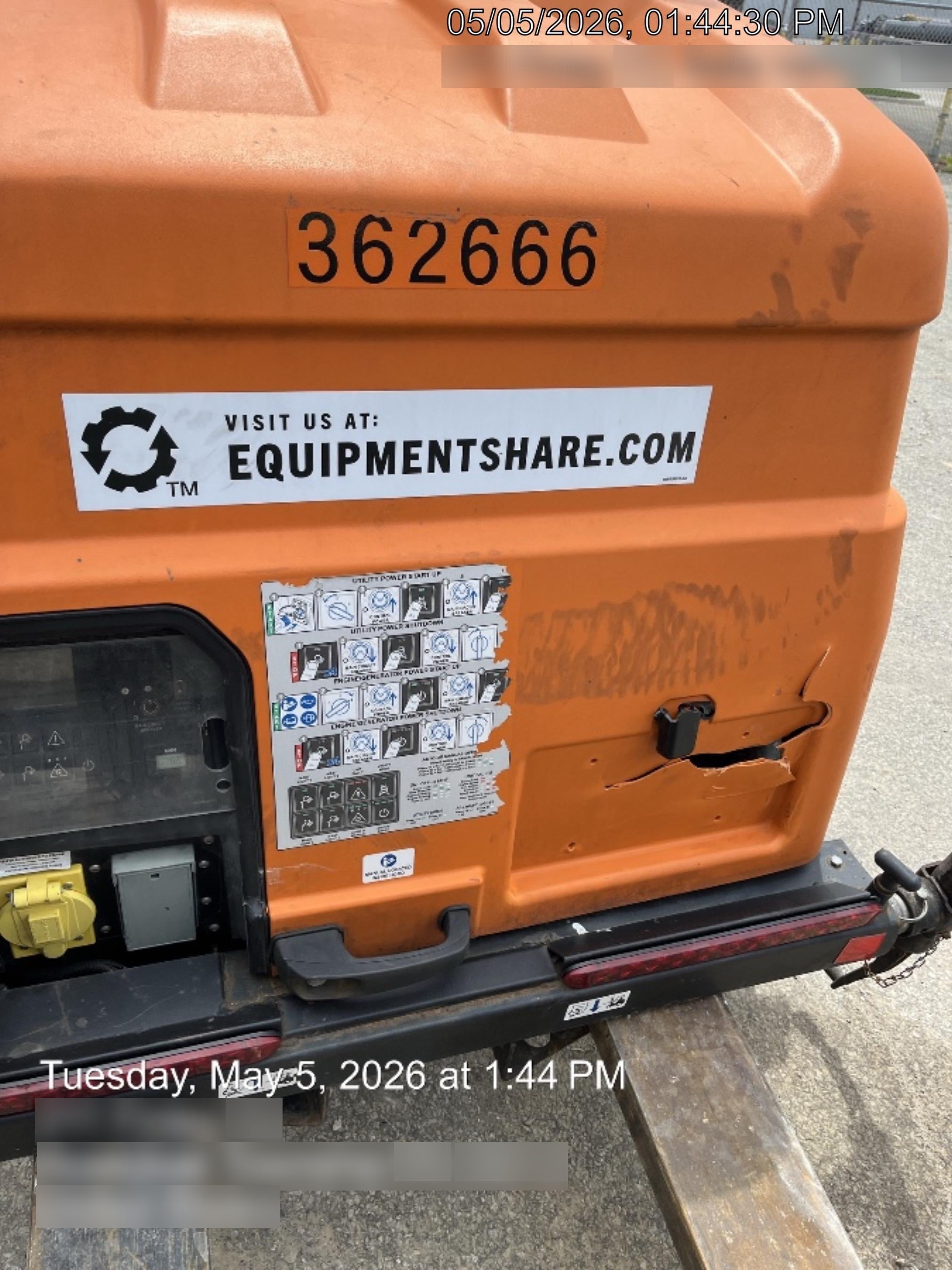2023 Generac MLT2 Diesel, Flex Switch 120V Input, Powerzone Controller, 
(4) 320W LED Lights, 4kW Generator, 39.9 Gal Fuel Tank, 2" Ball, T3