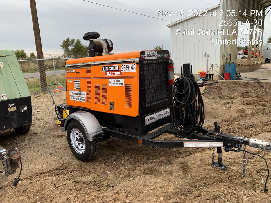 2022 Lincoln Electric Vantage 549X Crosslink Technology, Trailer Mounted, ES Decals, T3