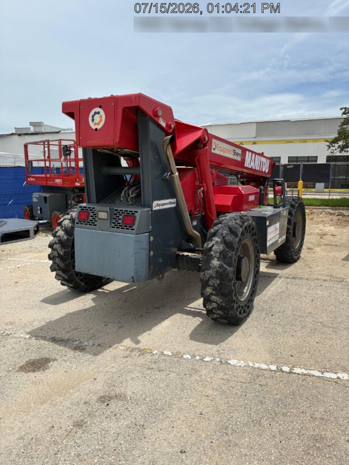 2018 Manitou MTA8044 MTA 8044 - 74 HP T4, Canopy, Worklights/Strobe, Beacon, 66" Carriage, 48" Forks, Solid Tires, Lift Hook, Aux Hydraulics