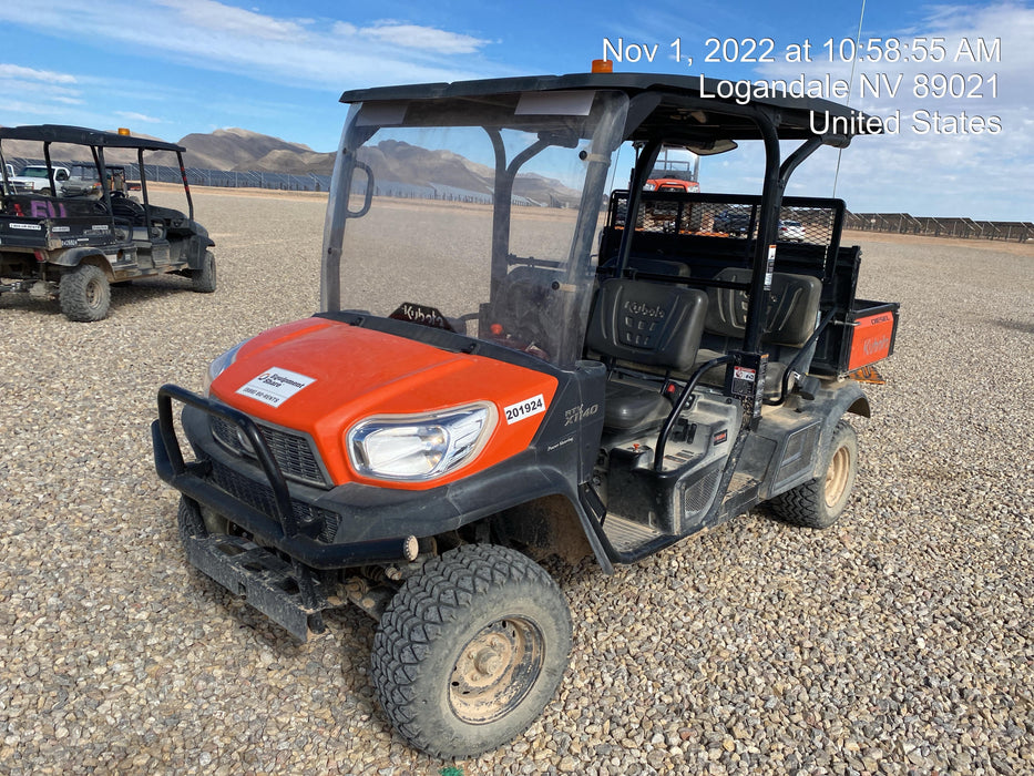 2022 Kubota RTV-X1140W-H Plastic Canopy, Windshield Acrylic Clear, LED Strobe Light, Wire Harness Kit, Back up Alarm
