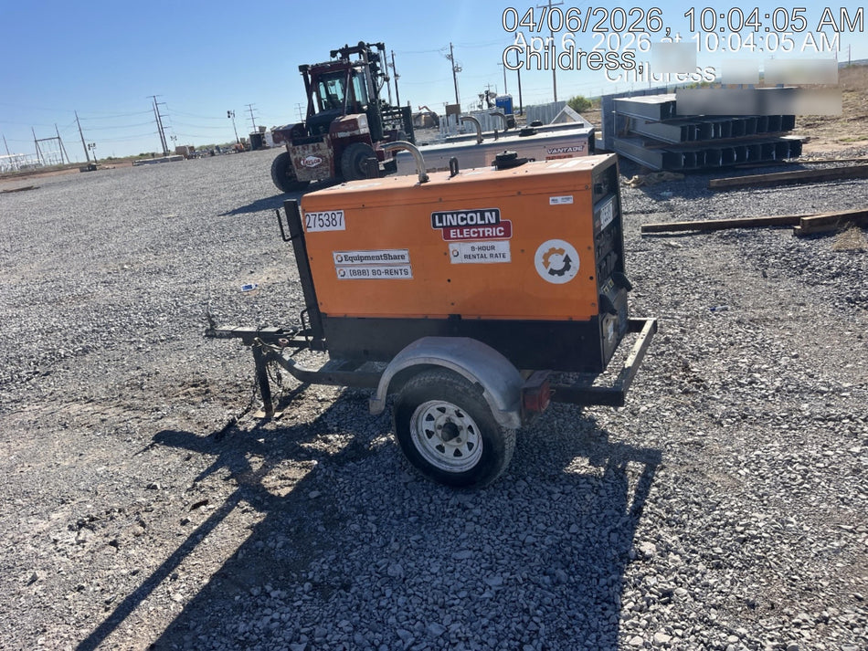 2022 Lincoln Electric LE400 Kubota V1505, Trlr, Cable Rack, Light Kit, ES Decals, T3