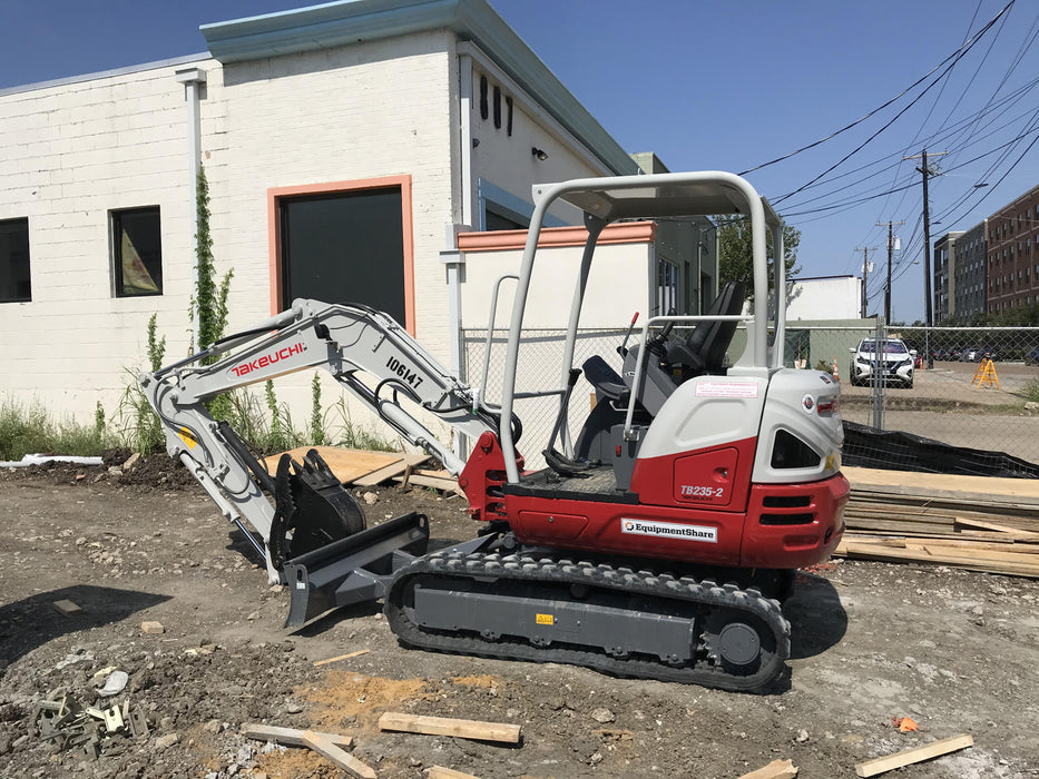 2020 Takeuchi TB235-2R Canopy, Rubber Tracks, Manual TAG QC