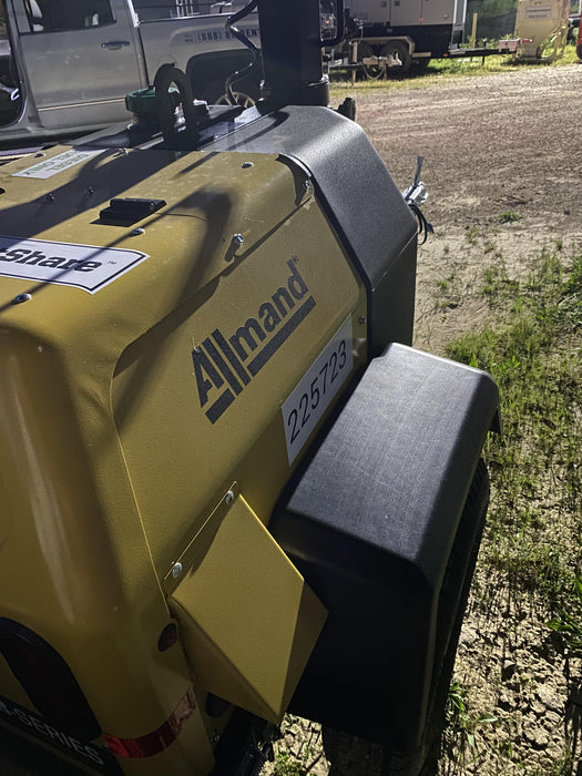 2022 Allmand NLV3GR (4) LED Light Fixture 350W, 23' Vertical Mast, 3kW Prime, Towable, Deep Sea L401, Leveling Jacks, Yanmar T4F 5.8hp