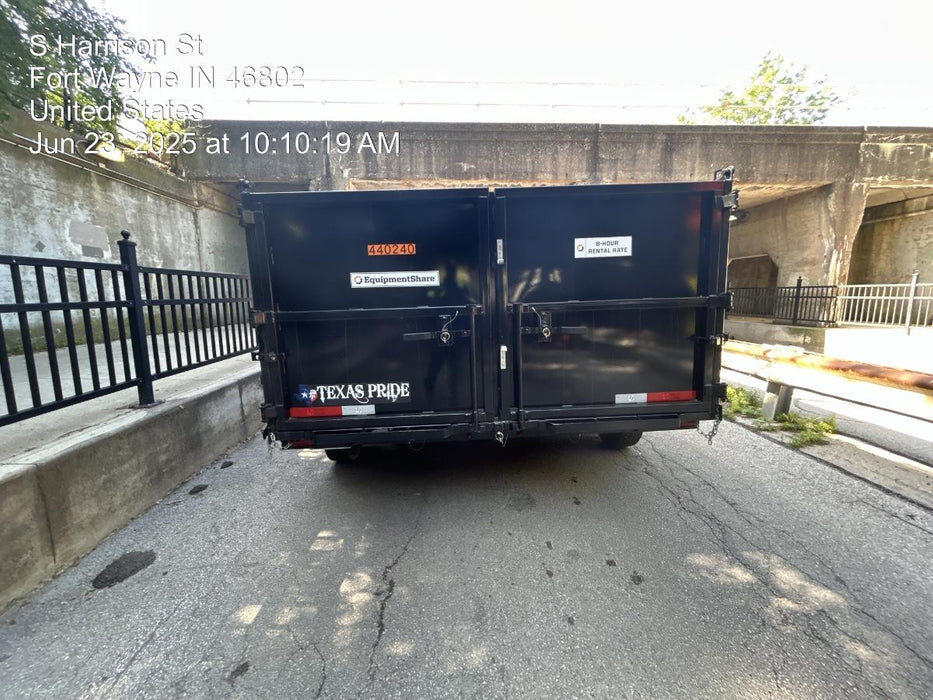 2024 TEXAS PRIDE TRAILERS 14'L x 7'W 5 Cu Yd Trunnion Hydraulic Dump