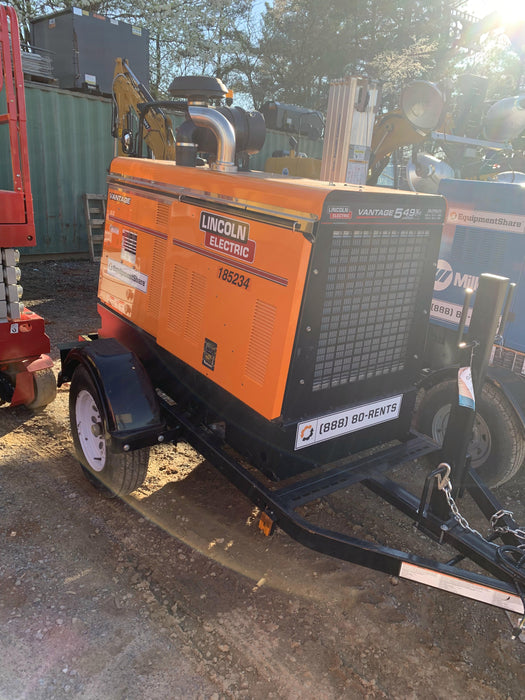 2021 Lincoln Electric Vantage 549X Ready Pak 3, ORANGE (includes trailer, cable rack, fender light kit)